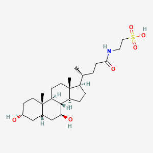 Chemical structure of Tauroursodeoxycholic acid