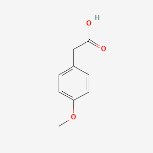 Chemical structure of 4-Methoxyphenylacetic Acid