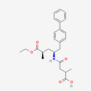 Chemical structure of 2S,4R-Sacubitril