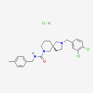 Chemical structure of GSK2850163 hydrochloride