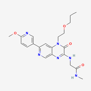 Chemical structure of His-[D-2-ME-Trp]-Ala
