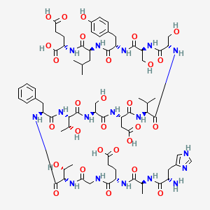 Chemical structure of HAEGTFTSDVSSYLE