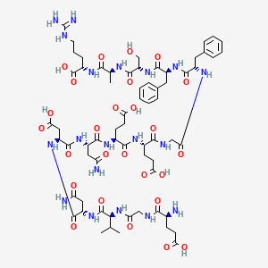 Chemical structure of [Glu1]-Fibrinopeptide B