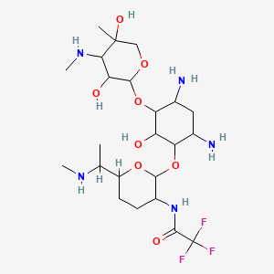 Chemical structure of SLLK, Control Peptide for TSP1 Inhibitor(TFA)