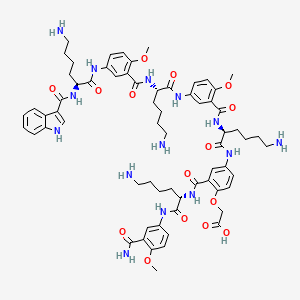 Chemical structure of 5-Tamra-DRVYIHP