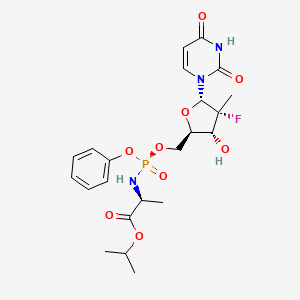 Chemical structure of Sofosbuvir impurity B