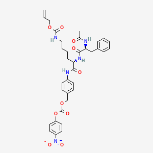 Chemical structure of (Ac)Phe-Lys(Alloc)-PABC-PNP