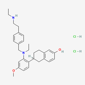 Chemical structure of Elacestrant S enantiomer dihydrochloride (RAD1901 S enantiomer dihydrochloride)