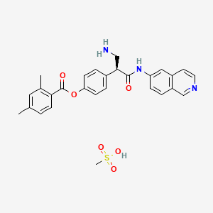 Chemical structure of AR-13324 analog mesylate