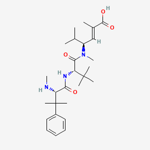 Chemical structure of Taltobulin hydrochloride (HTI-286 hydrochloride)