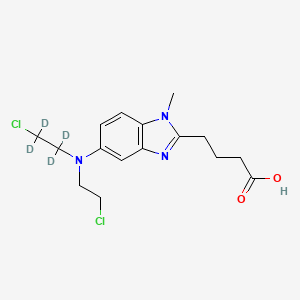 Chemical structure of Bendamustine D4 (SDX-105 D4)