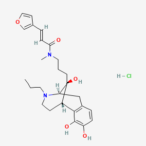 Chemical structure of N-Demethyl Ivabradine D6 Hydrochloride