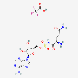 Chemical structure of Gln-AMS TFA