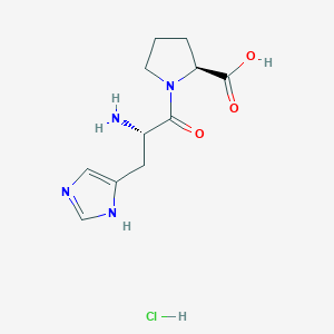 Chemical structure of His-Pro hydrochloride