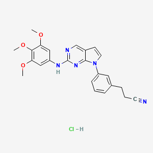 Chemical structure of Casein Kinase II Inhibitor IV Hydrochloride