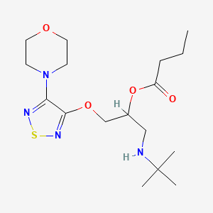 Chemical structure of (RS)-Butyryltimolol