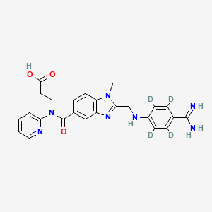 Chemical structure of Dabigatran D4 hydrochloride (BIBR-953 D4 hydrochloride)