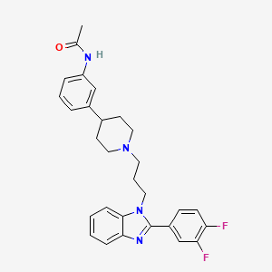 Chemical structure of N-desmethyl Netupitant D6