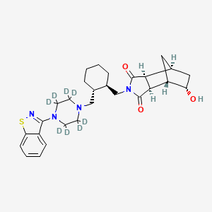 Chemical structure of Lurasidone Metabolite 14326 D8