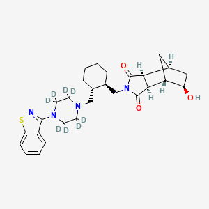 Chemical structure of Lurasidone Metabolite 14283 D8