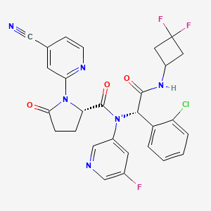 Chemical structure of (R,S)-Ivosidenib ((R,S)-AG-120)