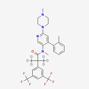 Chemical structure of Netupitant D6 (CID-6451149 D6)