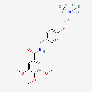 Chemical structure of Trimethobenzamide D6