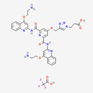 Chemical structure of Carboxy pyridostatin trifluoroacetate salt