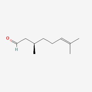 Chemical structure of (R)-(+)-Citronellal