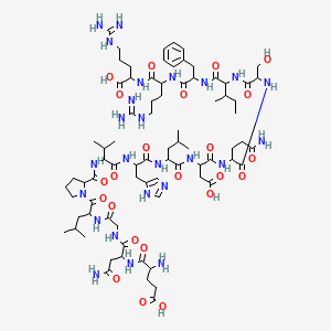 Chemical structure of Angiogenin (108-122) TFA