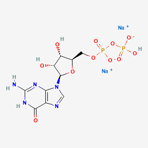 Chemical structure of Guanosine 5'-diphosphate disodium salt