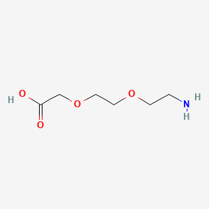 Chemical structure of H2N-PEG2-CH2COOH