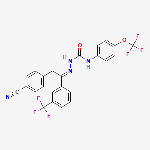Chemical structure of Metaflumizone