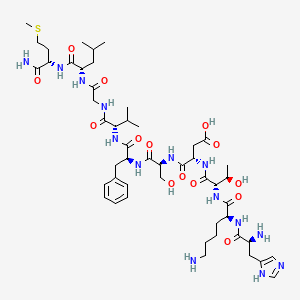 Chemical structure of Neurokinin A(4-10) TFA