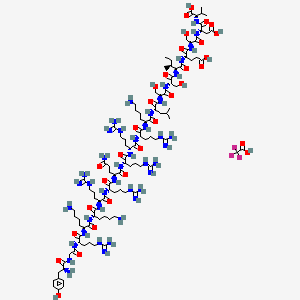 Chemical structure of Tat-NR2B9c TFA