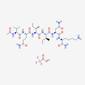 Chemical structure of Tau protein (592-597), Human TFA