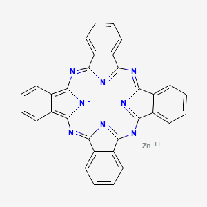 Chemical structure of Zinc phthalocyanine