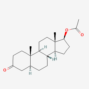 Chemical structure of Androstanolone acetate