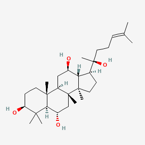 Chemical structure of (20S)-Protopanaxatriol