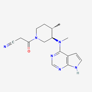 Chemical structure of (3R,4S)-Tofacitinib