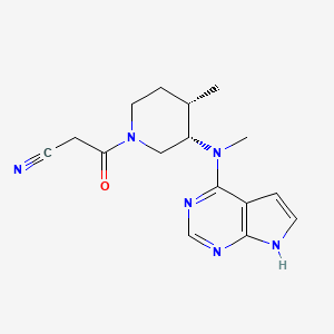 Chemical structure of (3S,4S)-Tofacitinib