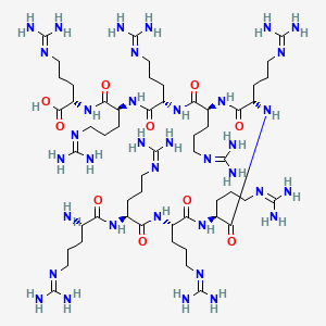 Chemical structure of (Arg)9