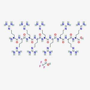 Chemical structure of (Arg)9 TFA