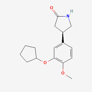 Chemical structure of (-)-Rolipram