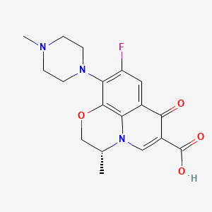 Chemical structure of (R)-Ofloxacin