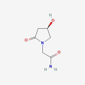 Chemical structure of (R)-Oxiracetam