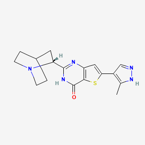 Chemical structure of (R)-Simurosertib