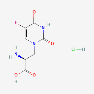 Chemical structure of (S)-(-)-5-Fluorowillardiine hydrochloride
