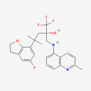 Chemical structure of (S)-Mapracorat