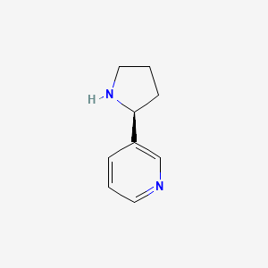 Chemical structure of (S)-Nornicotine